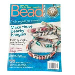 Bead & Button Magazine Jewelry Crafting Book u June 2018 Issue Beachy Bangles